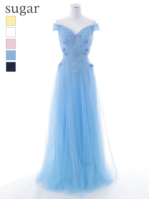 画像23: 【関西コレクション着用】【Lip line/リップライン】フラワー刺繍/ Aライン/ ラメ/ チュール/ ロングドレス/ キャバドレスlong[HC03] (23)