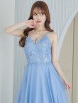 画像16: 【関西コレクション着用】【Lip line/リップライン】デザイン刺繍レース/ スピンドル/ メッシュ切り替え/ Aライン/ ロングドレス/ キャバドレス long[HC03] (16)
