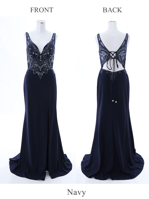 画像13: 【Lip line/リップライン】カットアウト/ ビジュー/ ストレッチ/ ノースリーブ/ タイト/ ロングドレス/ キャバドレス long[HC03] (13)