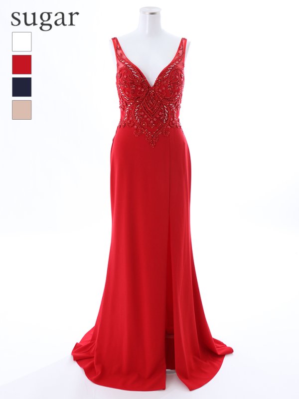 画像18: 【Lip line/リップライン】カットアウト/ ビジュー/ ストレッチ/ ノースリーブ/ タイト/ ロングドレス/ キャバドレス long[HC03] (18)