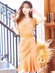画像24: Lサイズあり【VANESSA HEART / ヴァネッサハート】【OF05】ワンカラー/ スクエアネック/ レース/ ノースリーブ/ タック/ 裾フリル/ マーメイド/ ワンピース/ ミディアムドレス/ キャバドレス (24)