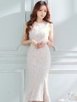 画像23: Lサイズあり【VANESSA HEART / ヴァネッサハート】【OF05】マーメイド/ 総レース/ ワンカラー/ ノースリーブ/ ひざ丈/ ワンピース/ ミディアムドレス/ キャバドレス (23)