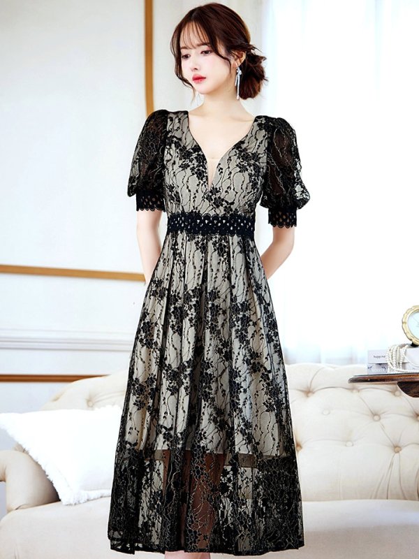 ブラックベージュ モデル:ゆめ 身長:160cm 着用サイズ:8号(Sサイズ)