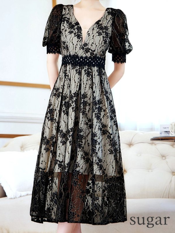 ブラックベージュ モデル:ゆめ 身長:160cm 着用サイズ:8号(Sサイズ)