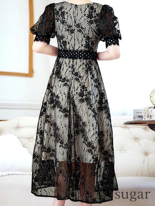 ブラックベージュ モデル:ゆめ 身長:160cm 着用サイズ:8号(Sサイズ)