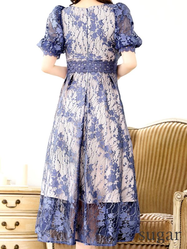 ブルーベージュ モデル:ゆめ 身長:160cm 着用サイズ:8号(Sサイズ)