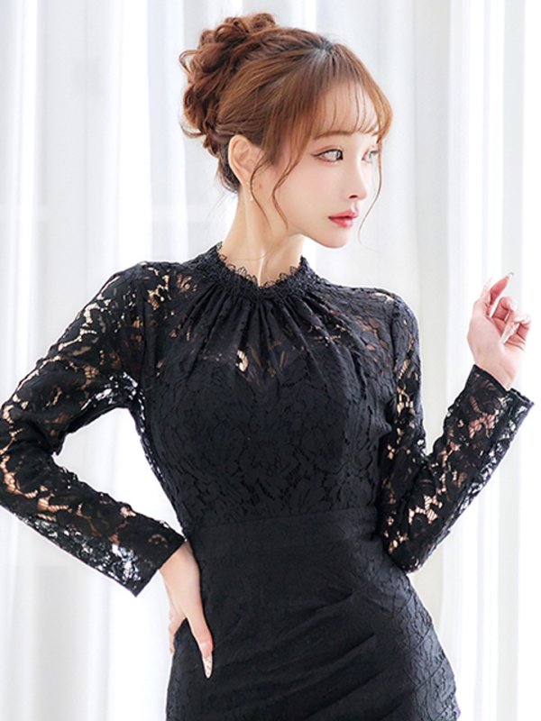 ブラック　モデル：ゆめ　身長：160cm:8号(Sサイズ)