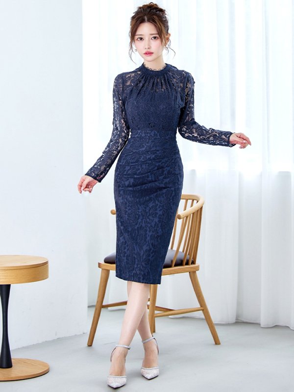 ネイビー モデル:ゆめ 身長:160cm:8号(Sサイズ)