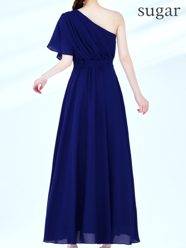 ダークブルー モデル：ゆめ　身長：160cm　着用サイズ：8号(Sサイズ)