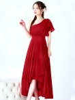 ダークレッド モデル：ゆめ　身長：160cm　着用サイズ：8号(Sサイズ)