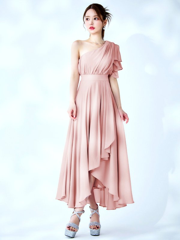 ペールピンク モデル：ゆめ　身長：160cm　着用サイズ：8号(Sサイズ)