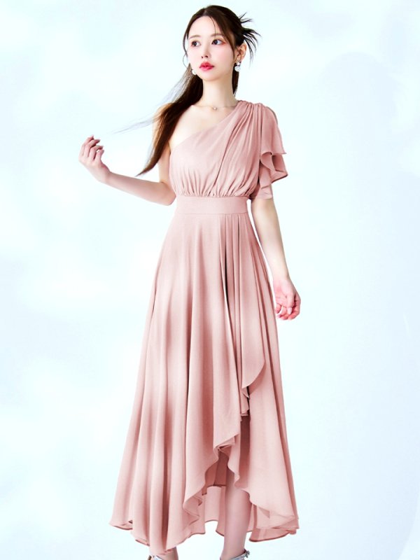 ペールピンク モデル：ゆめ　身長：160cm　着用サイズ：8号(Sサイズ)