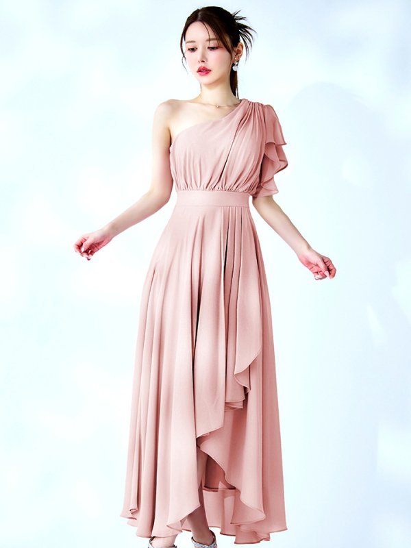 ペールピンク モデル：ゆめ　身長：160cm　着用サイズ：8号(Sサイズ)