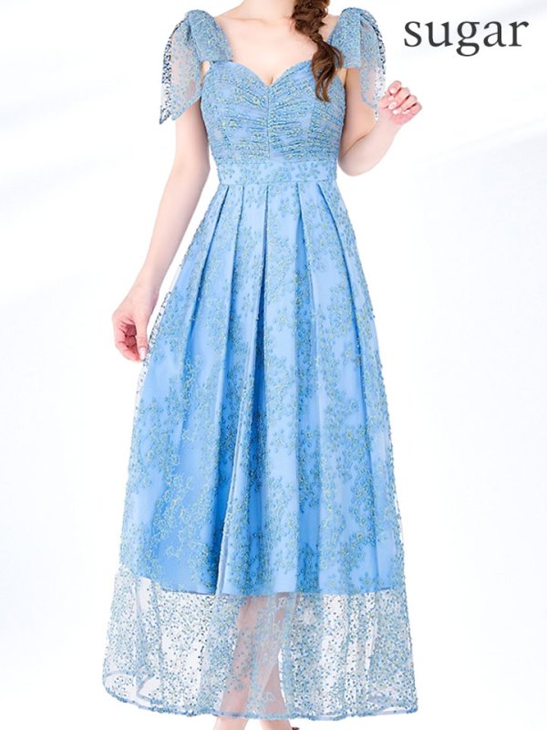 ブルー モデル:ゆめ 身長:160cm 着用サイズ:8号(Sサイズ)