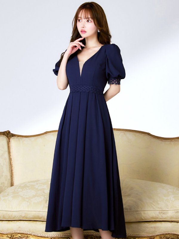 ネイビー モデル:ゆめ 身長:160cm 着用サイズ:8号(Sサイズ)