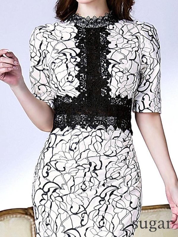 アイボリーブラック　モデル：ゆめ　身長：160cm　着用サイズ：8号(Sサイズ)