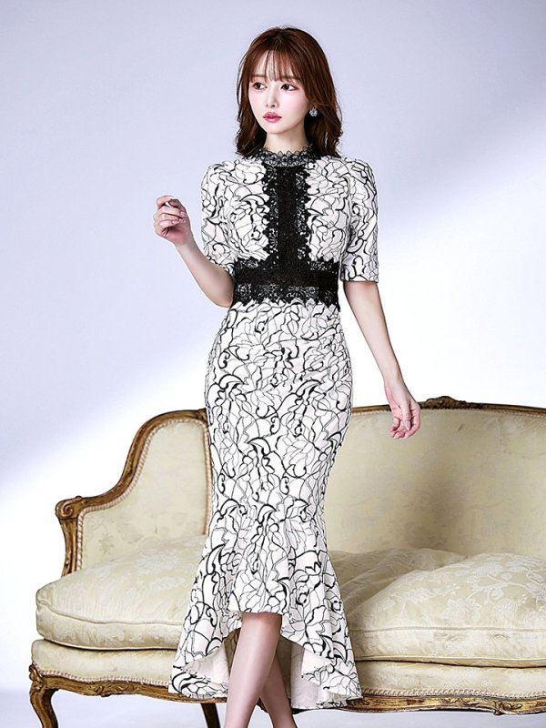 アイボリーブラック　モデル：ゆめ　身長：160cm　着用サイズ：8号(Sサイズ)