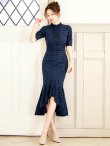 ネイビー モデル：ゆめ　身長：160cm　着用サイズ：8号(Sサイズ)