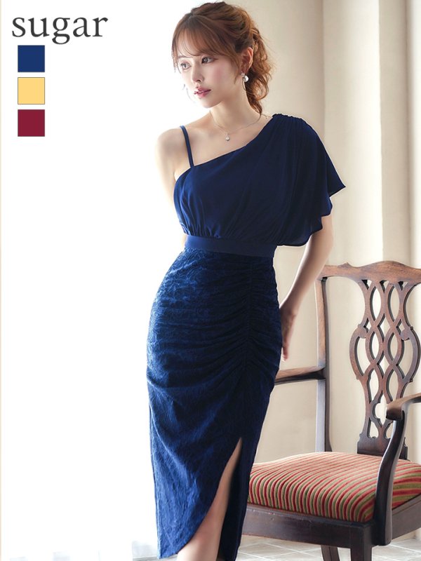 ネイビー モデル:ゆめ 身長:160cm 着用サイズ:8号(Sサイズ)