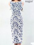 アイボリーネイビー　モデル：真優川咲　身長：158cm　着用サイズ：8号(Sサイズ)