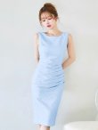 パウダーブルー　モデル：ゆめ　身長：160cm　着用サイズ：8号(Sサイズ)