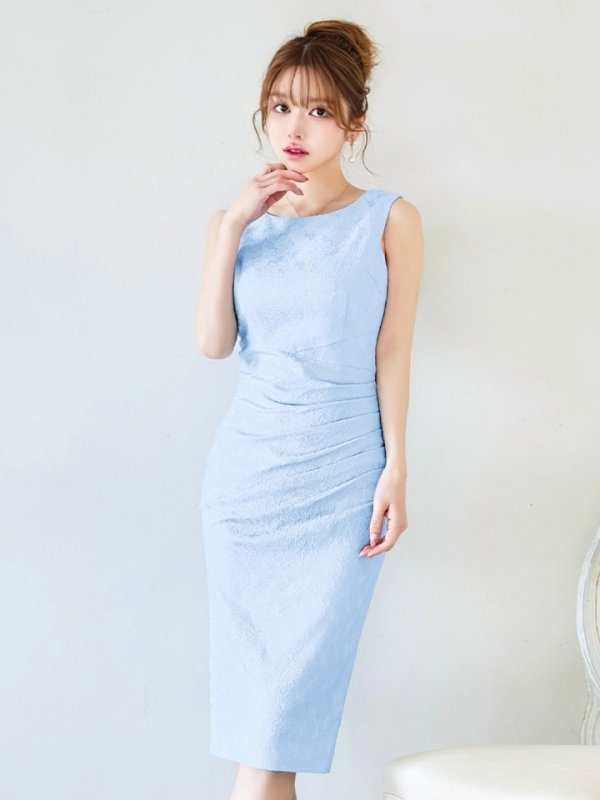 パウダーブルー　モデル：ゆめ　身長：160cm　着用サイズ：8号(Sサイズ)
