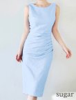 パウダーブルー　モデル：ゆめ　身長：160cm　着用サイズ：8号(Sサイズ)