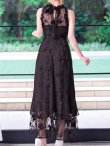 ブラック　モデル：ゆめ　身長：160cm　着用サイズ：８号(Sサイズ)