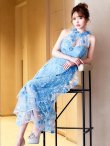 パウダーブルー　モデル：ゆめ　身長：160cm　着用サイズ：８号(Sサイズ)