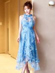 パウダーブルー　モデル：ゆめ　身長：160cm　着用サイズ：８号(Sサイズ)