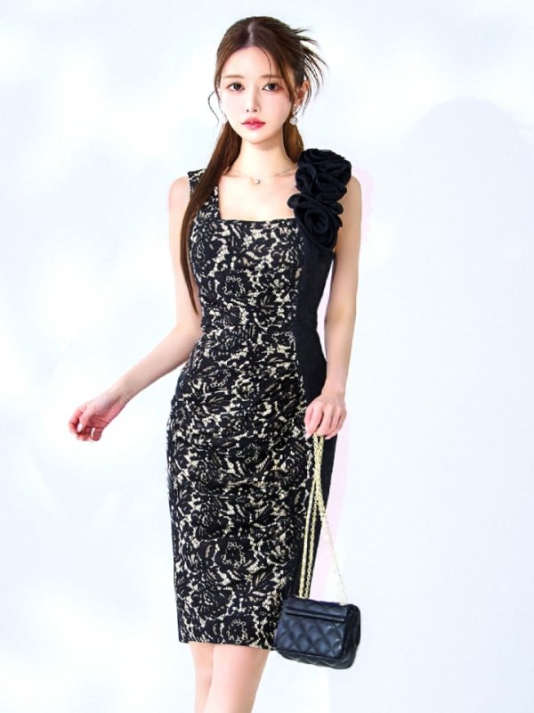 ブラックベージュ　モデル：ゆめ　身長：160cm　着用サイズ：8号(Sサイズ)