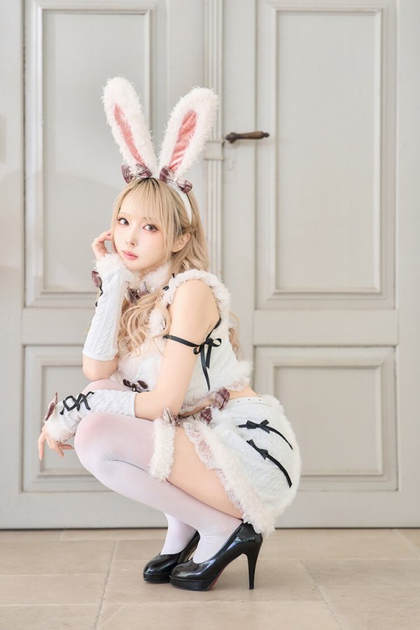 画像8: 【即日発送】【ハロウィンコスプレ9点セット】メルトニットバニーファーセットアップ【Malymoon/マリームーン】[HC03] (8)