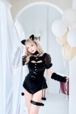 画像1: 【即日発送】【ハロウィンコスプレ9点セット】ベルベットキャットレオタード【Malymoon/マリームーン】	[HC03] (1)