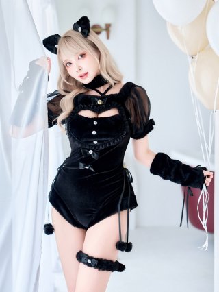 即日発送】【ハロウィンコスプレ12点セット】ツイードバニー