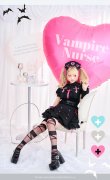 画像3: 【即日発送】【送料無料！】シルキークロスエッジヴァンパイアナース【ハロウィンコスプレ8点セット】【Malymoon/マリームーン】【2サイズ/2カラー】[HC03] (3)