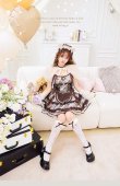 画像2: 【即日発送】ハニーベアチェックメイド【Malymoon/マリームーン】【ハロウィンコスプレ13点セット】【フリーサイズ/ワンカラー】[HC03] (2)