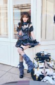 画像1: 【即日発送】レザーエッジデニムメイド【Malymoon/マリームーン】【ハロウィンコスプレ12点セット】【フリーサイズ/ワンカラー】[HC03] (1)