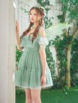 画像9: 【送料無料！】【ハロウィン】オフショル妖精ワンピース【コスプレ5点SET】【XS-Mサイズ】[OF03] (9)
