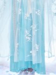 画像13: 【送料無料！】【ハロウィン】アイスブルー刺繍ロングシフォン漢服セット【コスプレ3点SET】【Fサイズ】【一部予約/8月下旬発送予定】[OF04] (13)