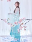 画像8: 【送料無料！】【ハロウィン】アイスブルー刺繍ロングシフォン漢服セット【コスプレ3点SET】【Fサイズ】【一部予約/8月下旬発送予定】[OF04] (8)