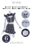 画像40: 【値下げ！】【即日発送】【ハロウィン】 チェックバニーセットアップ  【コスプレ6点セット】【XS-Lサイズ/2カラー】[YMT] (40)