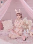 画像3: 【即日発送】【ハロウィン】ツイードバニーリボンセットアップ（パンツ）【コスプレ6点セット】 【XS-Mサイズ/2カラー】[YMT] (3)