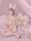 画像11: 【即日発送】【ハロウィン】ツイードバニーリボンセットアップ（パンツ）【コスプレ6点セット】 【XS-Mサイズ/2カラー】[YMT] (11)