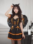 画像10: 【即日発送！】【ハロウィン】レースアップデビルスカートセットアップ 【コスプレ6点セット】[YMT-H] (10)