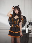 画像11: 【即日発送！】【ハロウィン】レースアップデビルスカートセットアップ 【コスプレ6点セット】[YMT-H] (11)