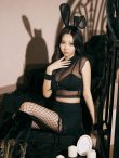 画像1: 【ノベルティ対象】【即日発送！】【ハロウィン】 シアーバニーセットアップ 【コスプレ8点セット】 【XS-Mサイズ/1カラー】[OF01] (1)