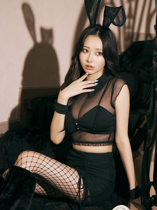 画像8: 【即日発送！】【ハロウィン】 シアーバニーセットアップ 【コスプレ8点セット】 【XS-Mサイズ/1カラー】[HC03] (8)