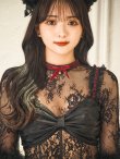 画像9: 【即日発送！】【ハロウィン】 黒猫シアーレースワンピース 【コスプレ5点セット】 【S-XLサイズ/1カラー】[YMT] (9)
