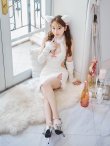 画像8: 【即日発送！】【ハロウィン】白猫アメスリニットワンピース 【コスプレ3点セット】【XS-Lサイズ/1カラー】[YMT] (8)