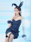 画像1: 【即日発送！】【ハロウィン】 バニーデニムワンピース【コスプレ5点セット】 【XS-Lサイズ/1カラー】[YMT] (1)